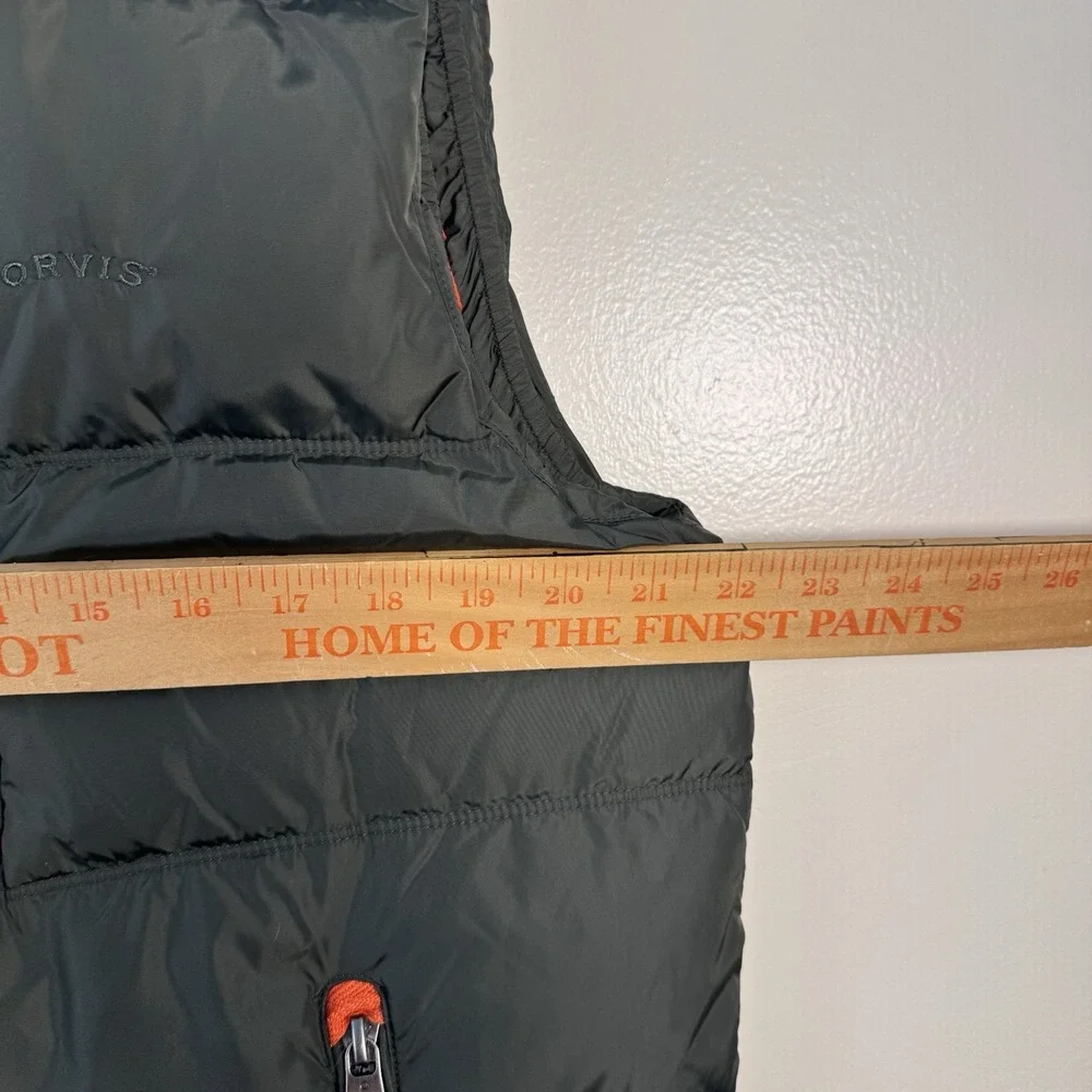 Orvis Essex Duck Down Puffer Vest Men's Medium Green Outdoor Winter Classic - Picture 12 of 13